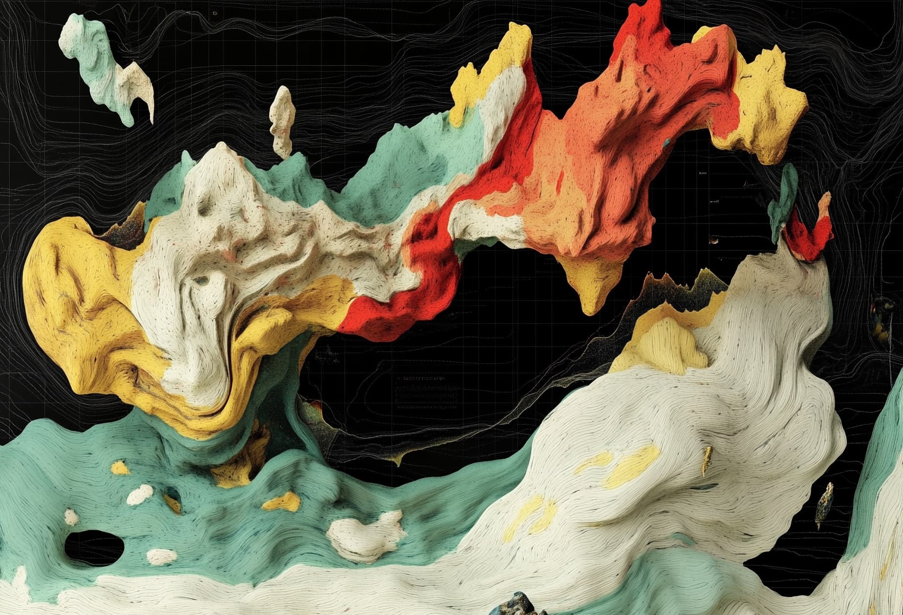 Stock chart abstract visualization