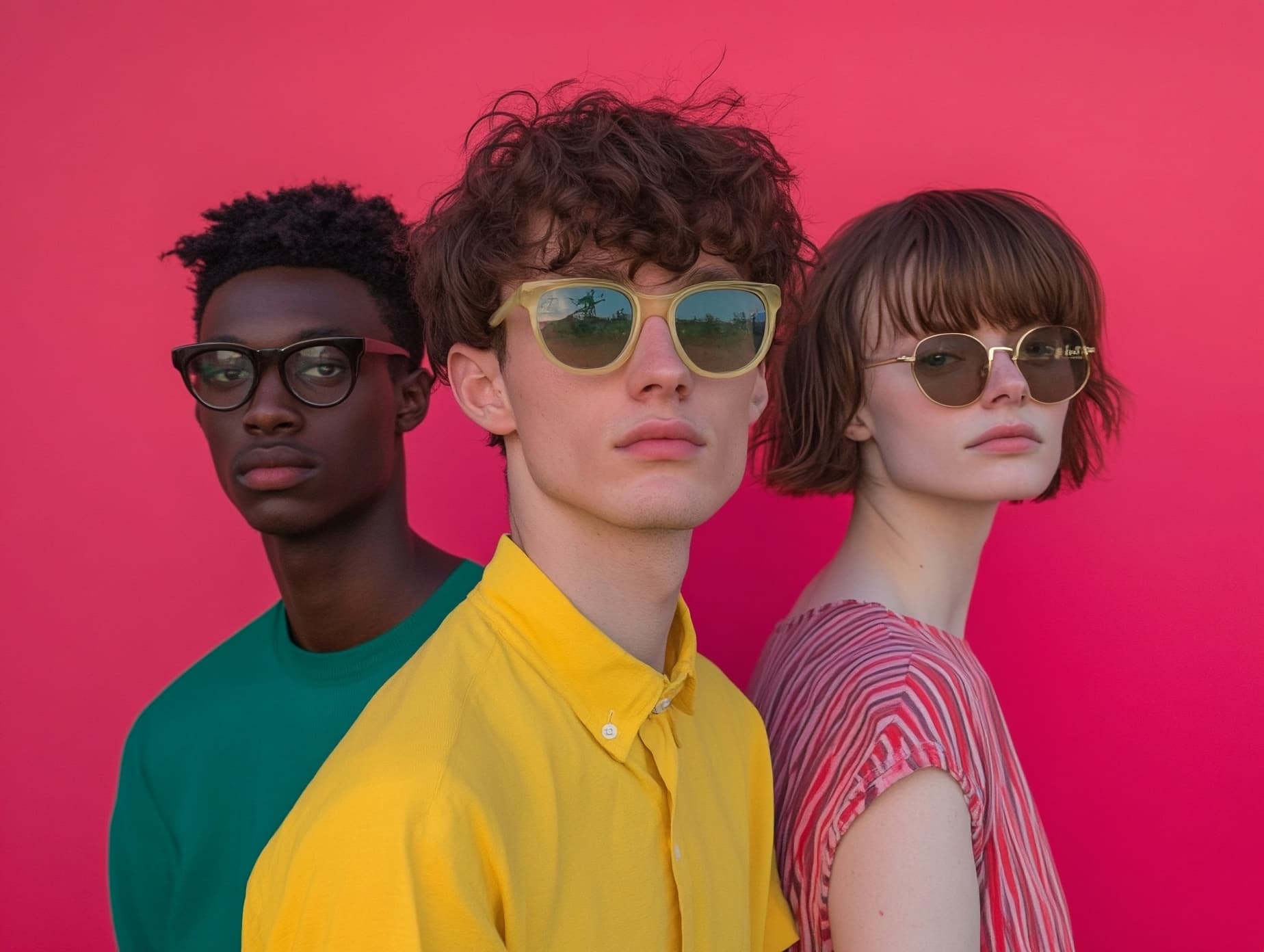 Three young people